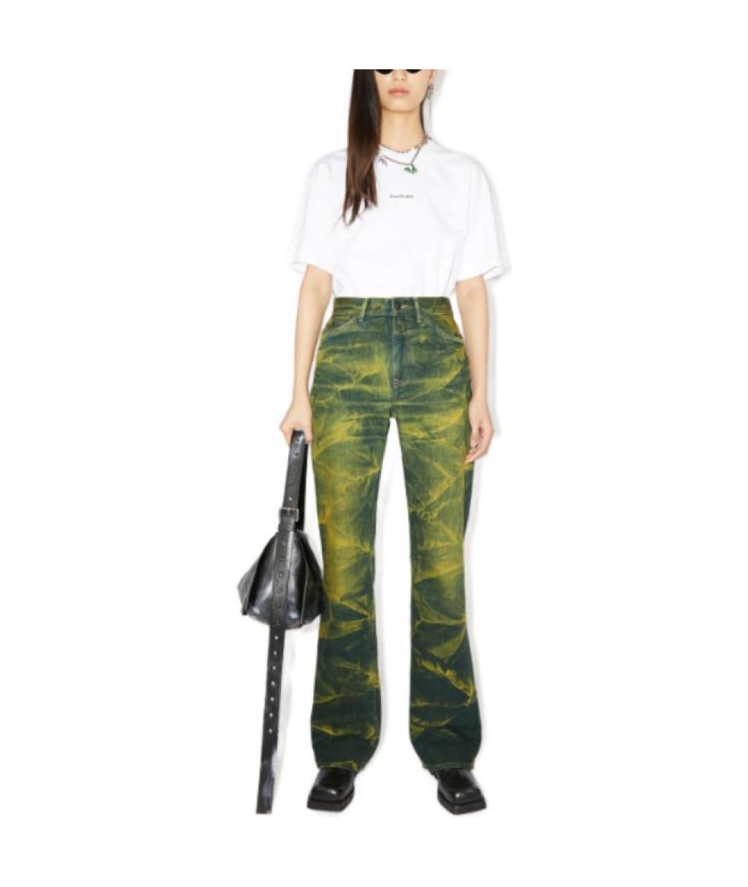 ACNE STUDIOS Мульти хлопковые прямые джинсы, фото 2