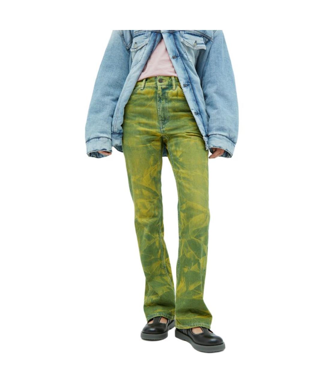 ACNE STUDIOS Мульти хлопковые прямые джинсы, фото 5