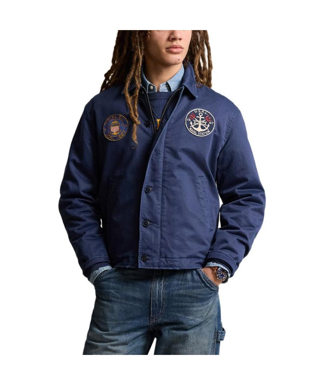 POLO RALPH LAUREN Синяя хлопковая куртка, фото 3
