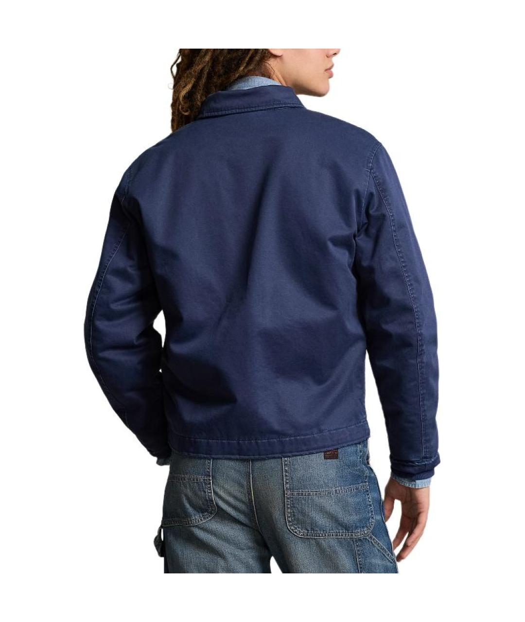 POLO RALPH LAUREN Синяя хлопковая куртка, фото 4