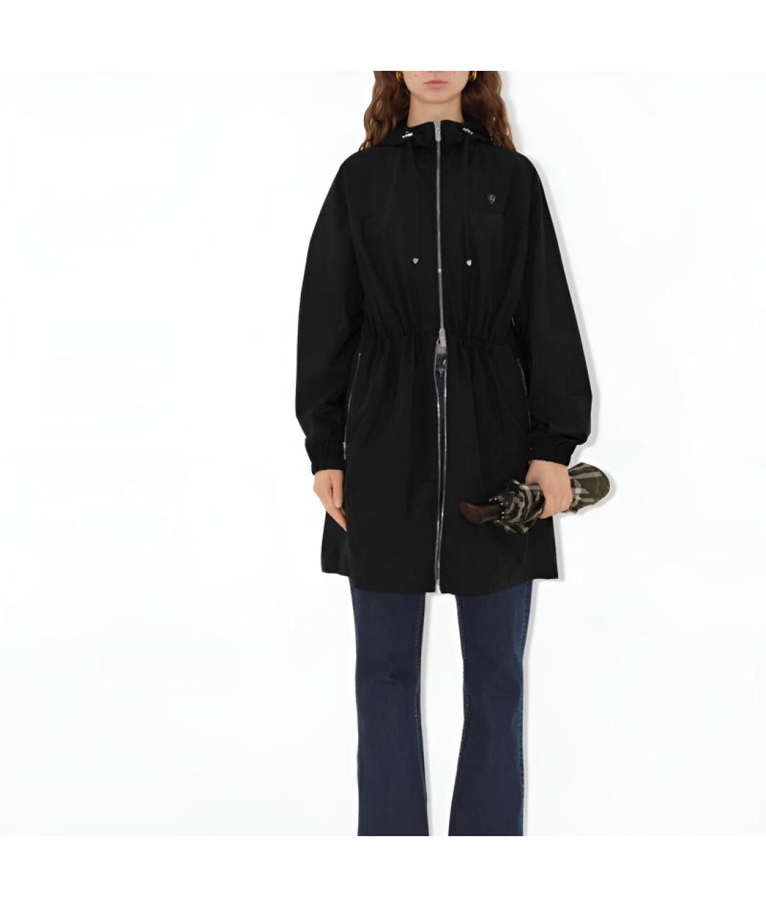 BURBERRY Черная хлопковая парка, фото 2
