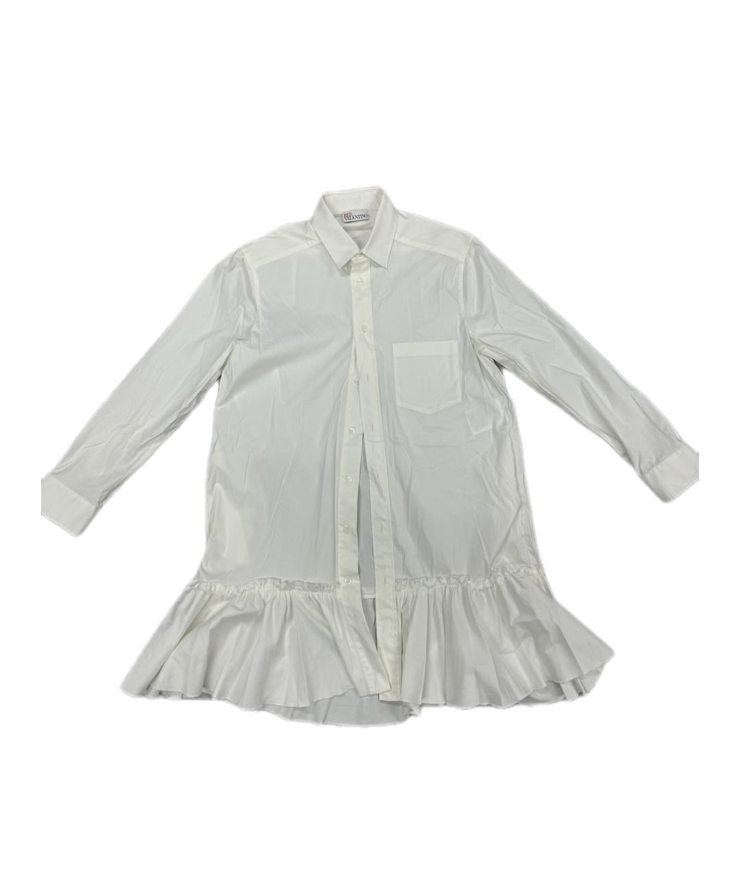 RED VALENTINO Белая хлопковая рубашка, фото 1