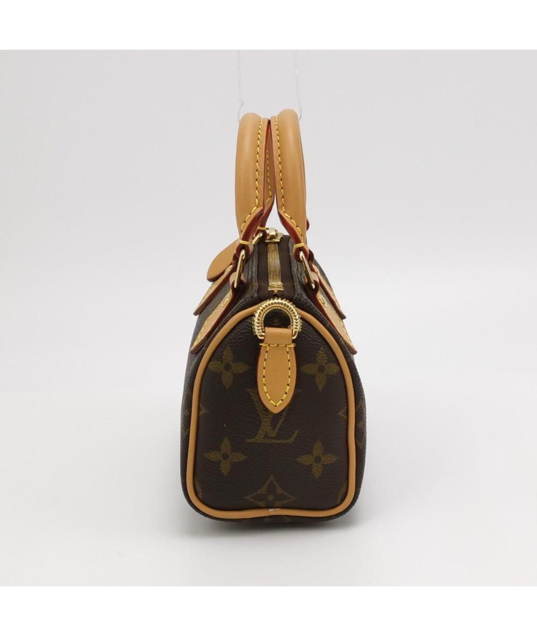 LOUIS VUITTON Коричневая кожаная сумка через плечо, фото 2