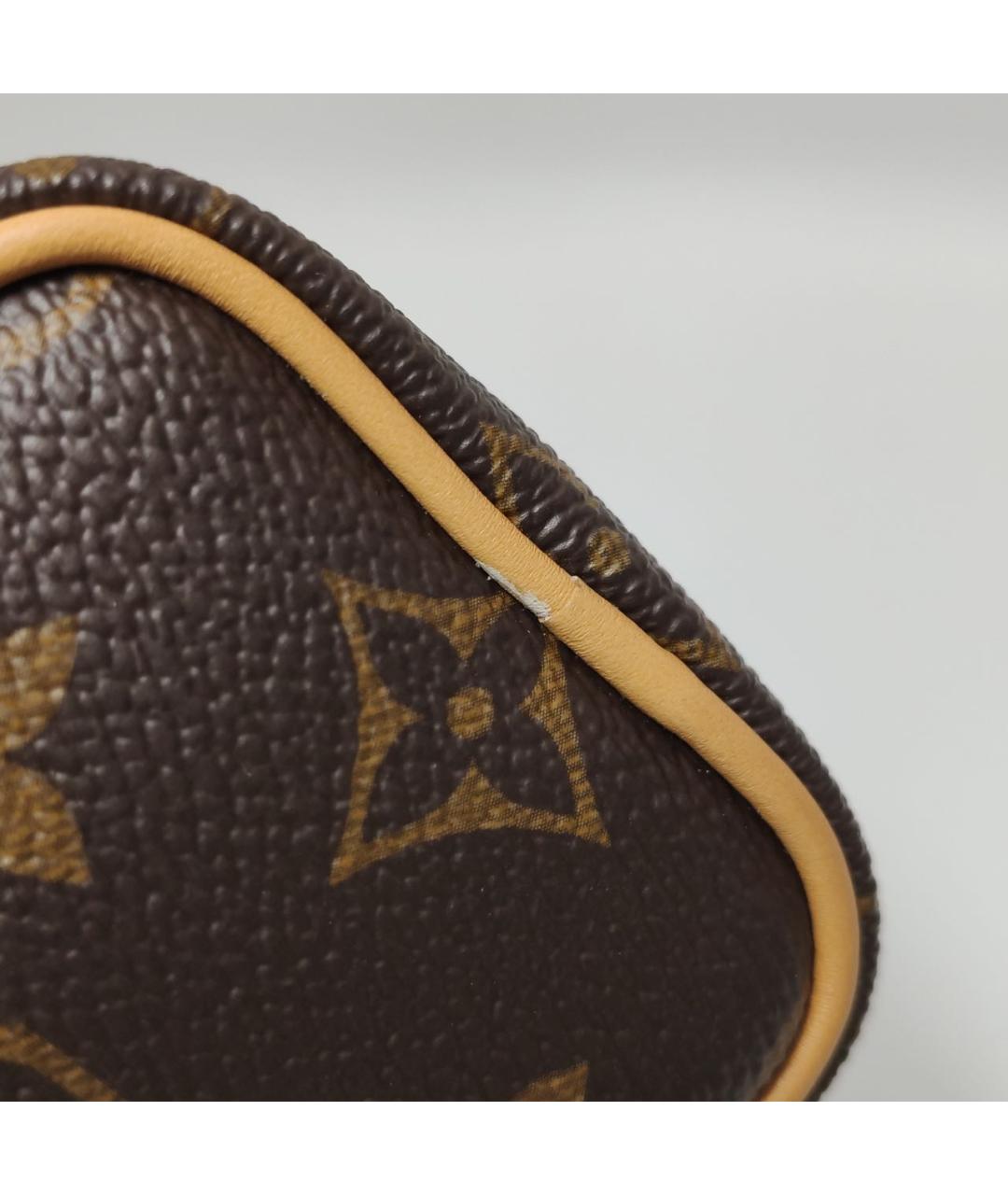 LOUIS VUITTON Коричневая кожаная сумка через плечо, фото 5
