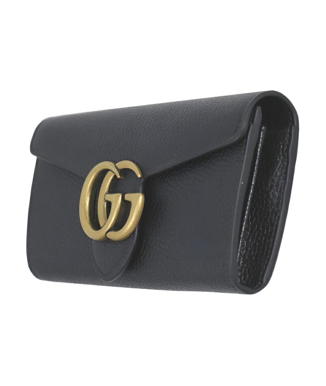 GUCCI Черный кожаный кошелек, фото 2
