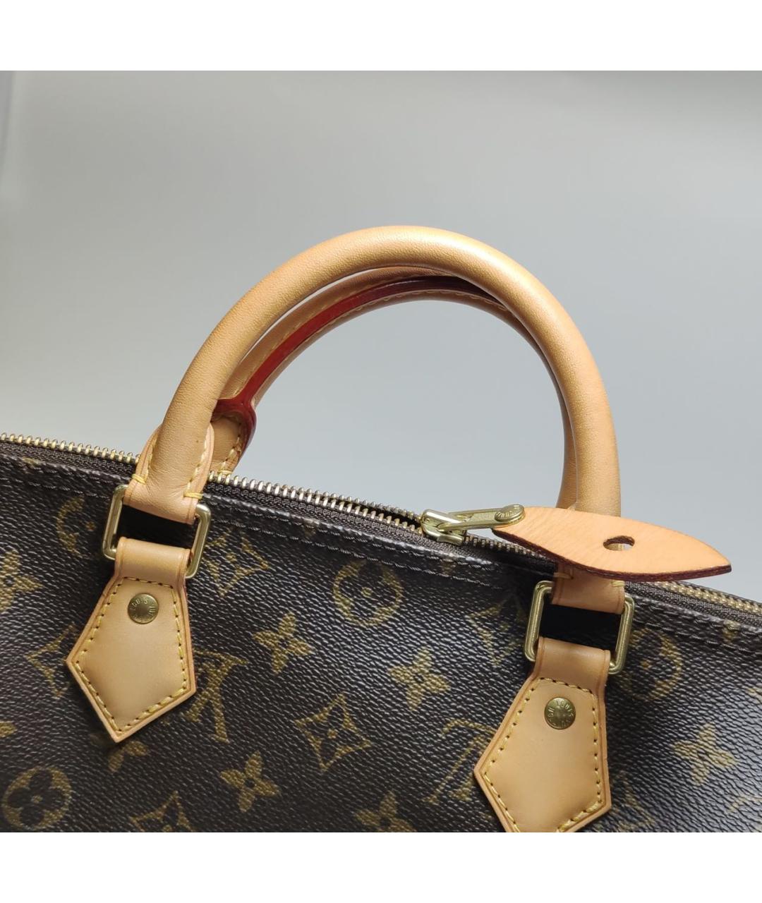 LOUIS VUITTON Коричневая сумка с короткими ручками, фото 8