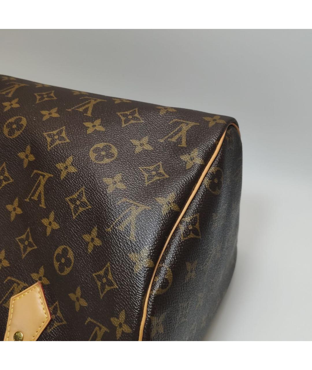 LOUIS VUITTON Коричневая сумка с короткими ручками, фото 7