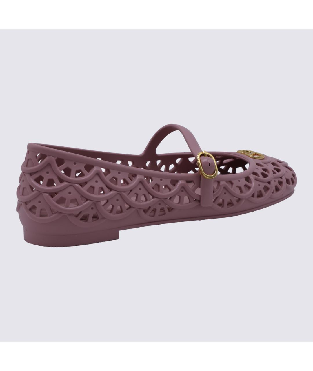 VALENTINO Розовые резиновые балетки, фото 3