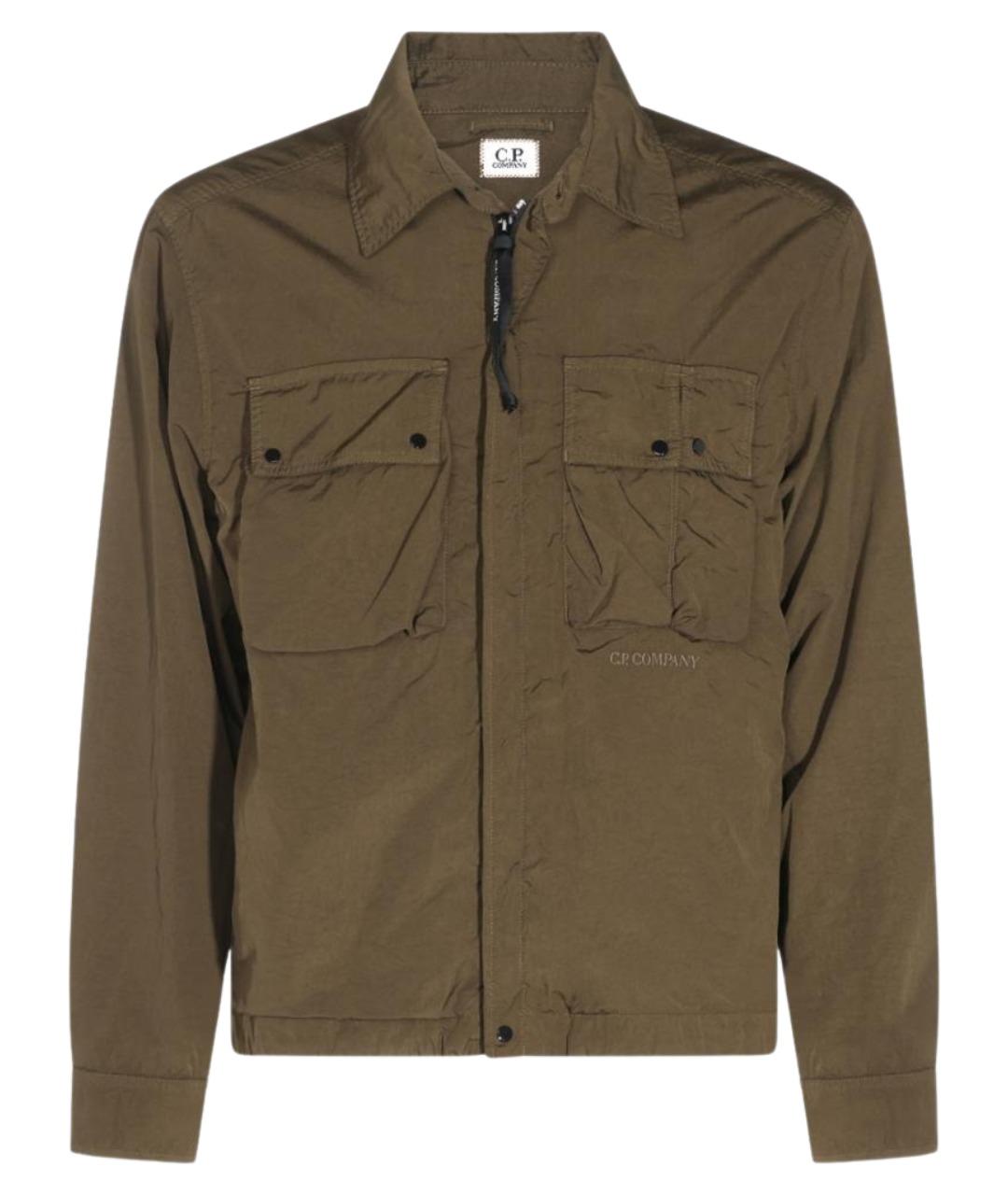 CP COMPANY Зеленая хлопковая куртка, фото 1
