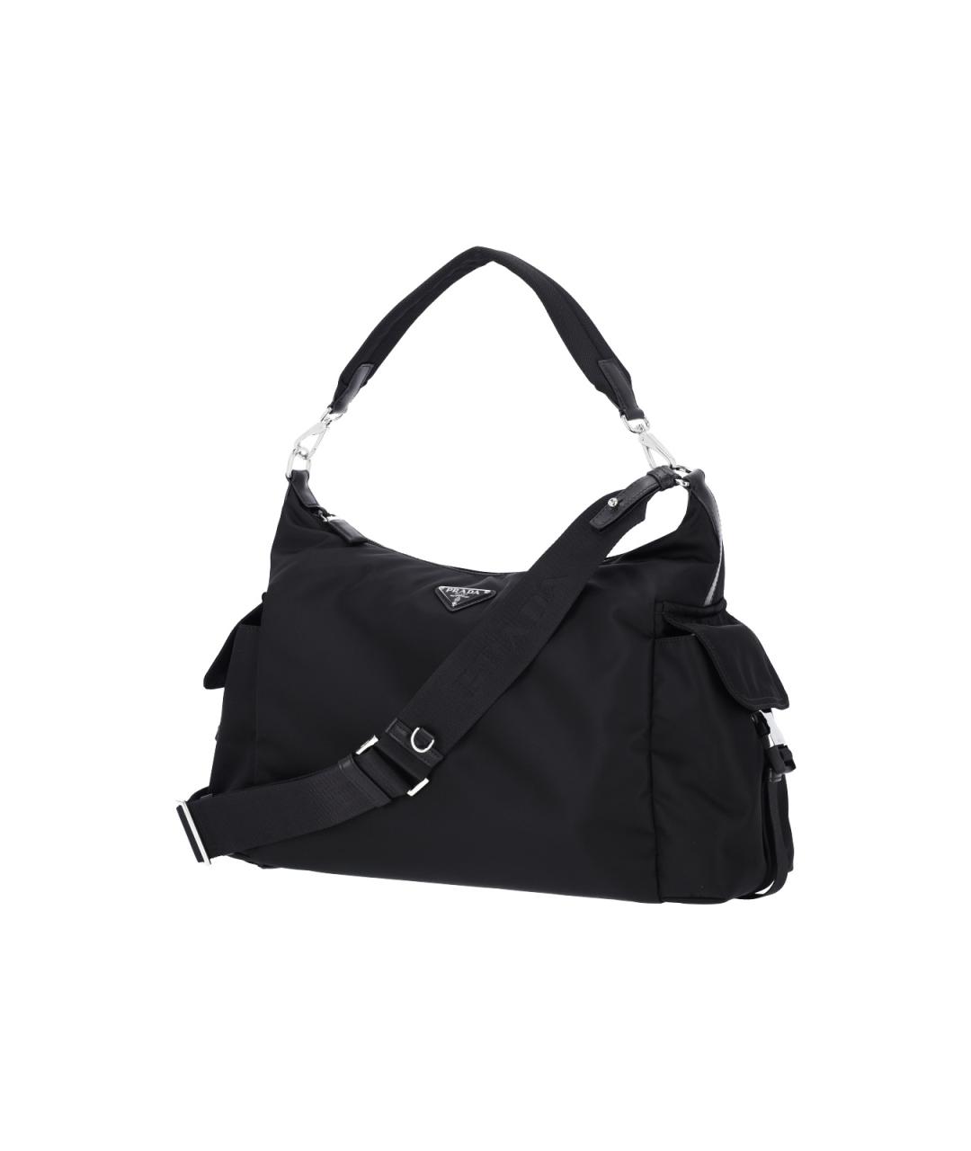 PRADA Черная синтетическая сумка на плечо, фото 2