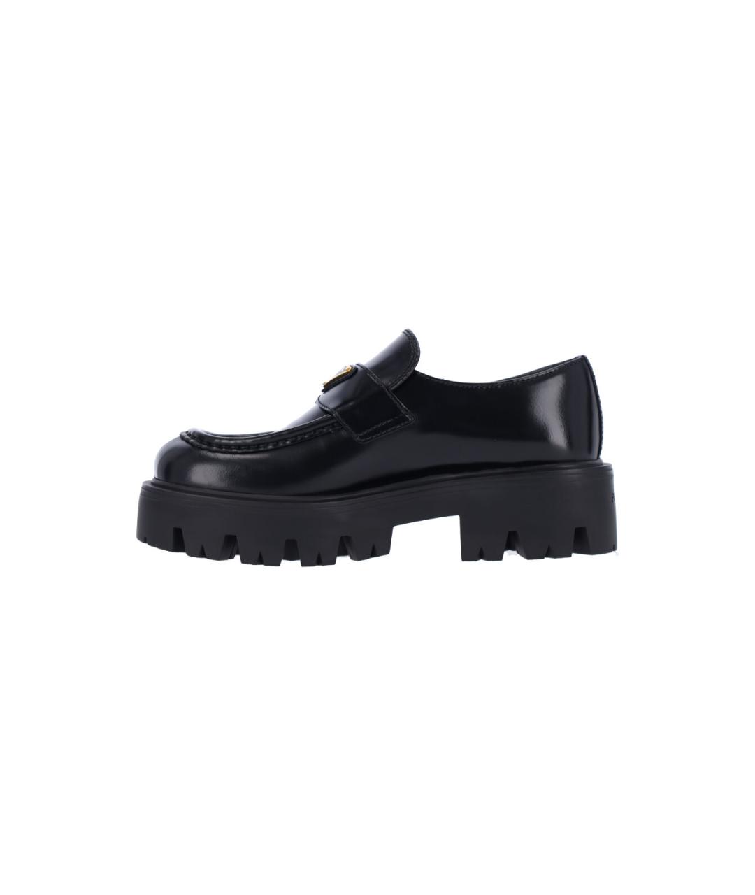 PRADA Черные кожаные лоферы, фото 3