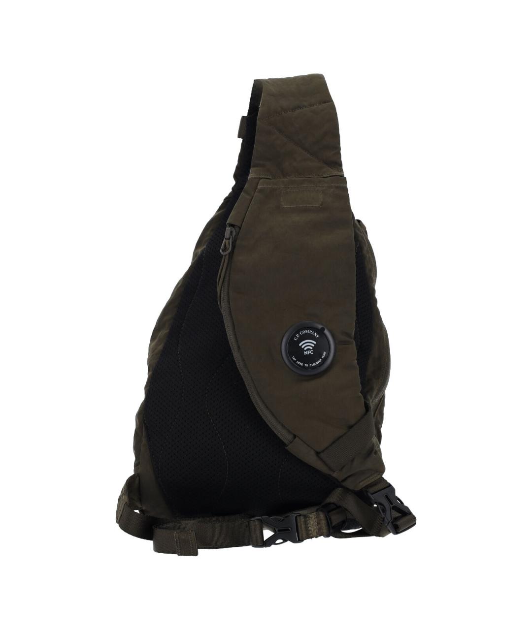CP COMPANY Зеленая синтетическая сумка на плечо, фото 3
