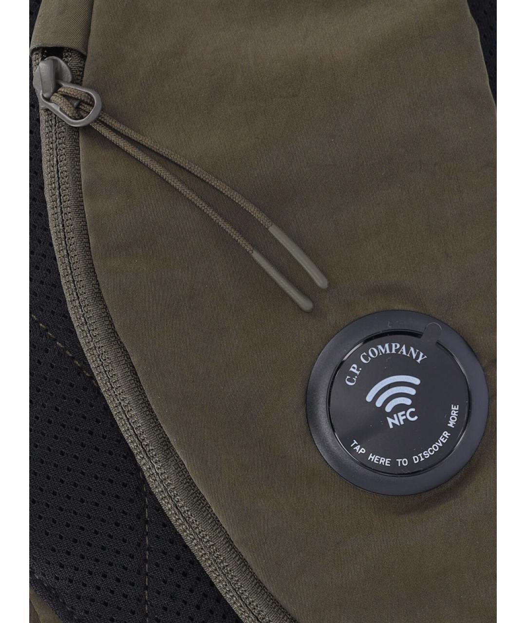 CP COMPANY Зеленая синтетическая сумка на плечо, фото 5