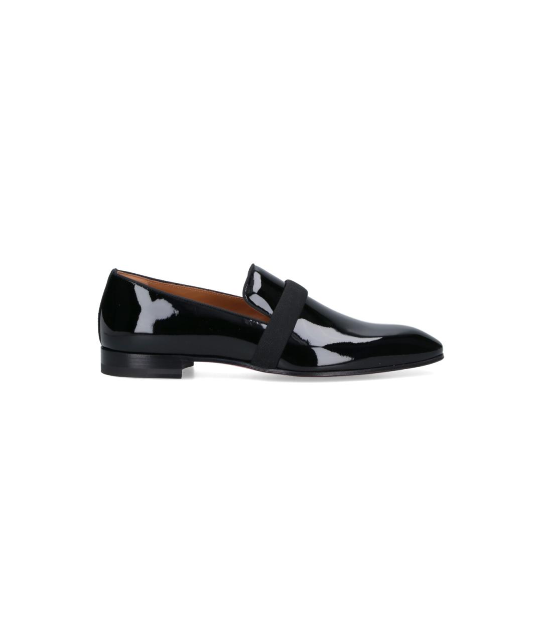 CHRISTIAN LOUBOUTIN Черные кожаные лоферы, фото 1
