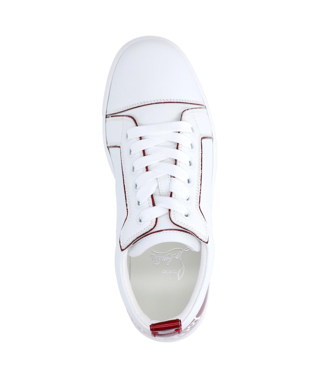 CHRISTIAN LOUBOUTIN Белые кожаные кроссовки, фото 5