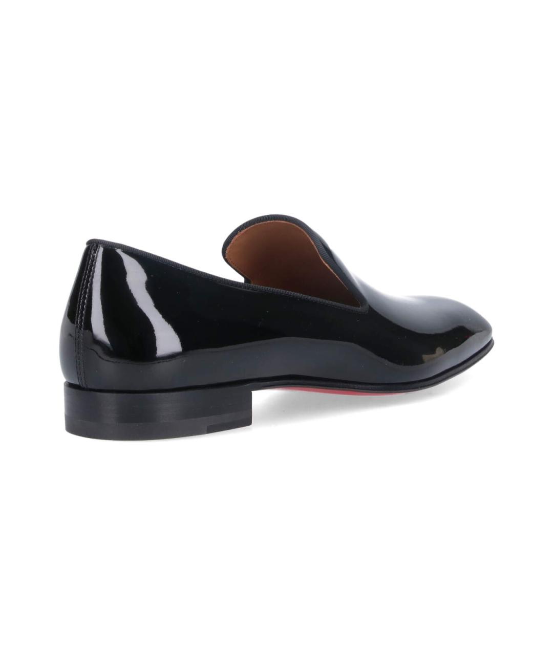 CHRISTIAN LOUBOUTIN Черные синтетические лоферы, фото 4