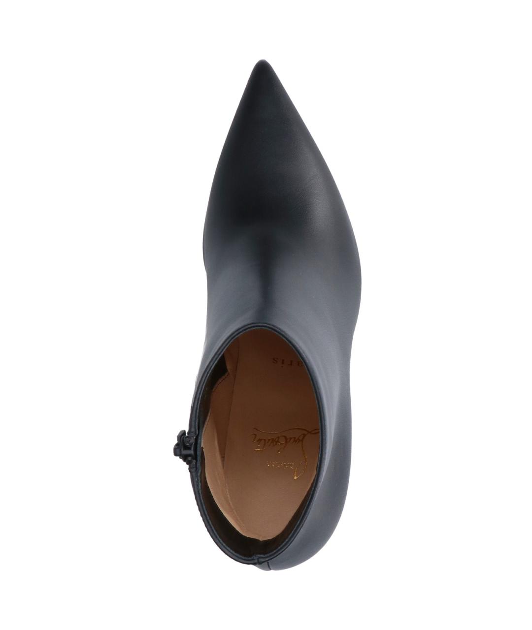CHRISTIAN LOUBOUTIN Черные кожаные ботильоны, фото 5