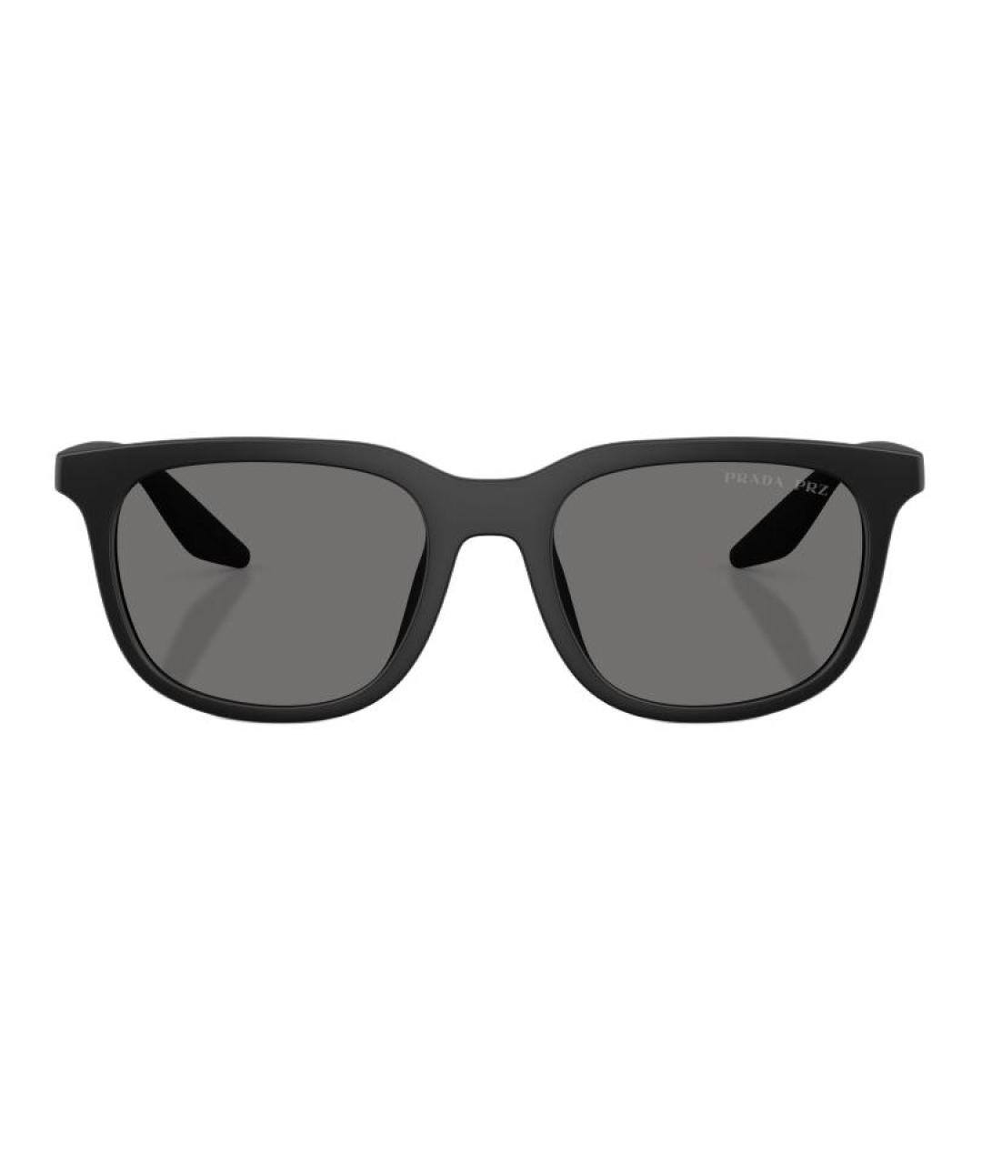 PRADA Черные пластиковые солнцезащитные очки, фото 3