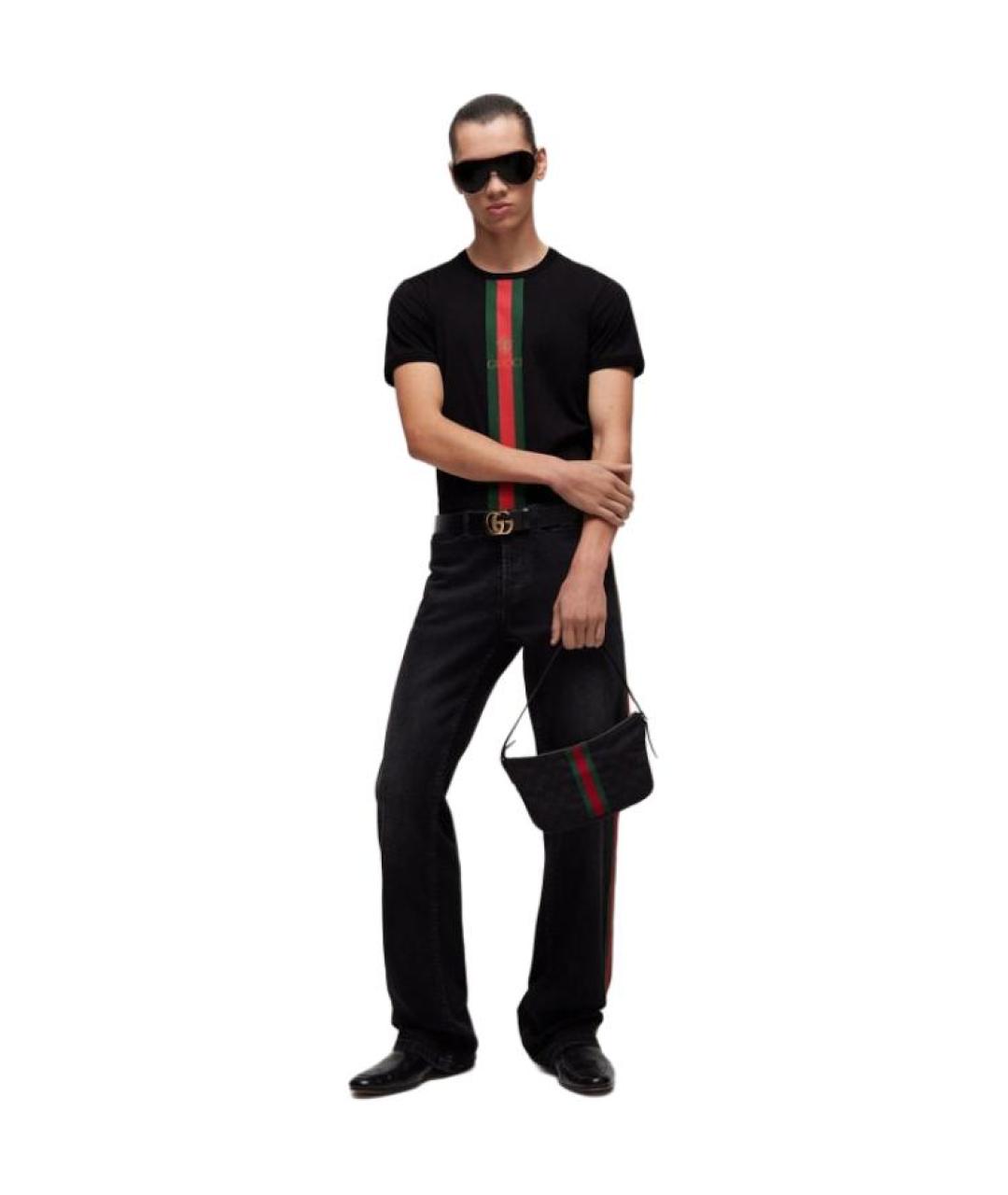 GUCCI Черная футболка, фото 4