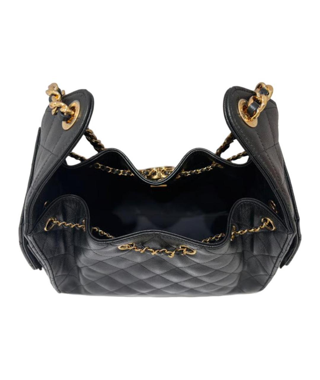 CHANEL Черная сумка через плечо, фото 3