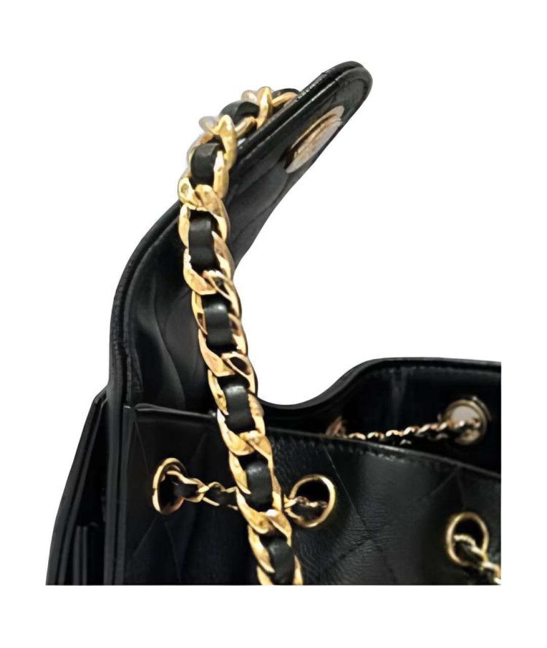 CHANEL Черная сумка через плечо, фото 4