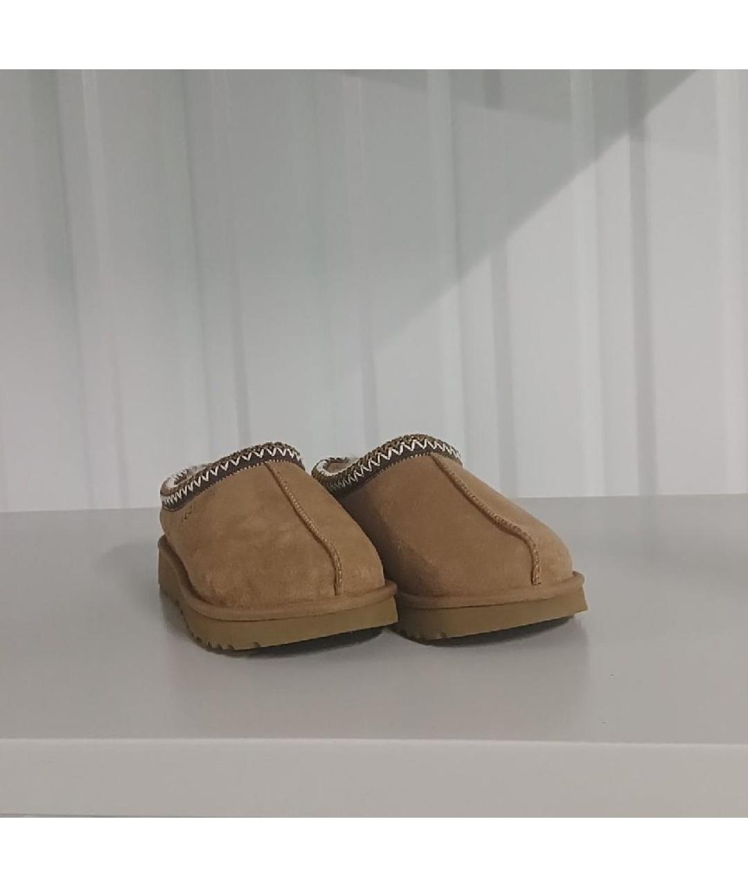 UGG Коричневые замшевые мюли, фото 2