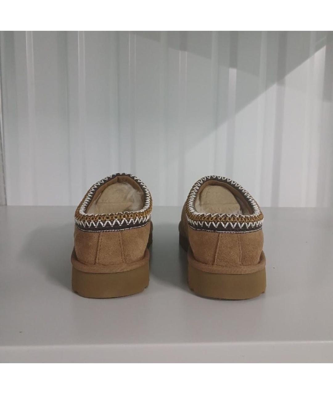 UGG Коричневые замшевые мюли, фото 4
