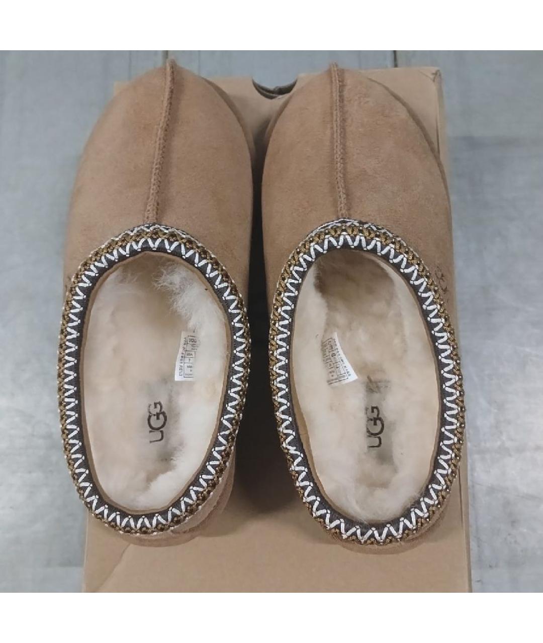 UGG Коричневые замшевые мюли, фото 3