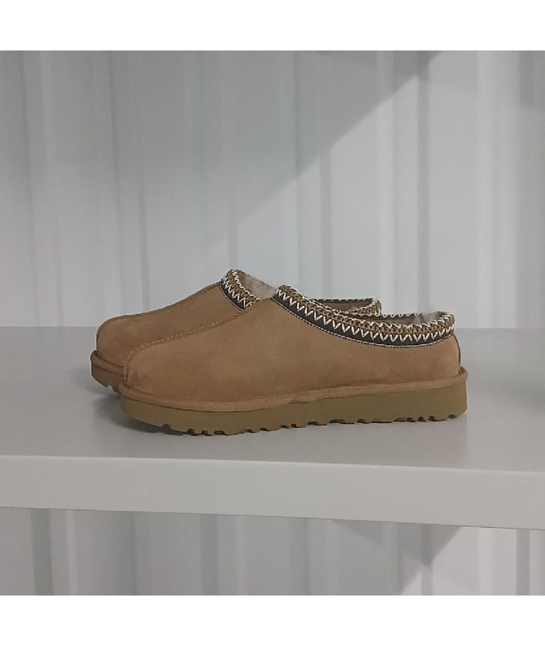 UGG Коричневые замшевые мюли, фото 10