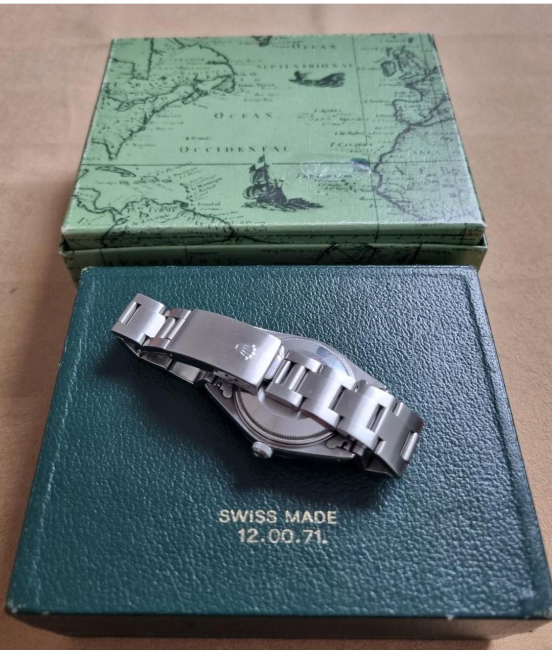 ROLEX Серые стальные часы, фото 3