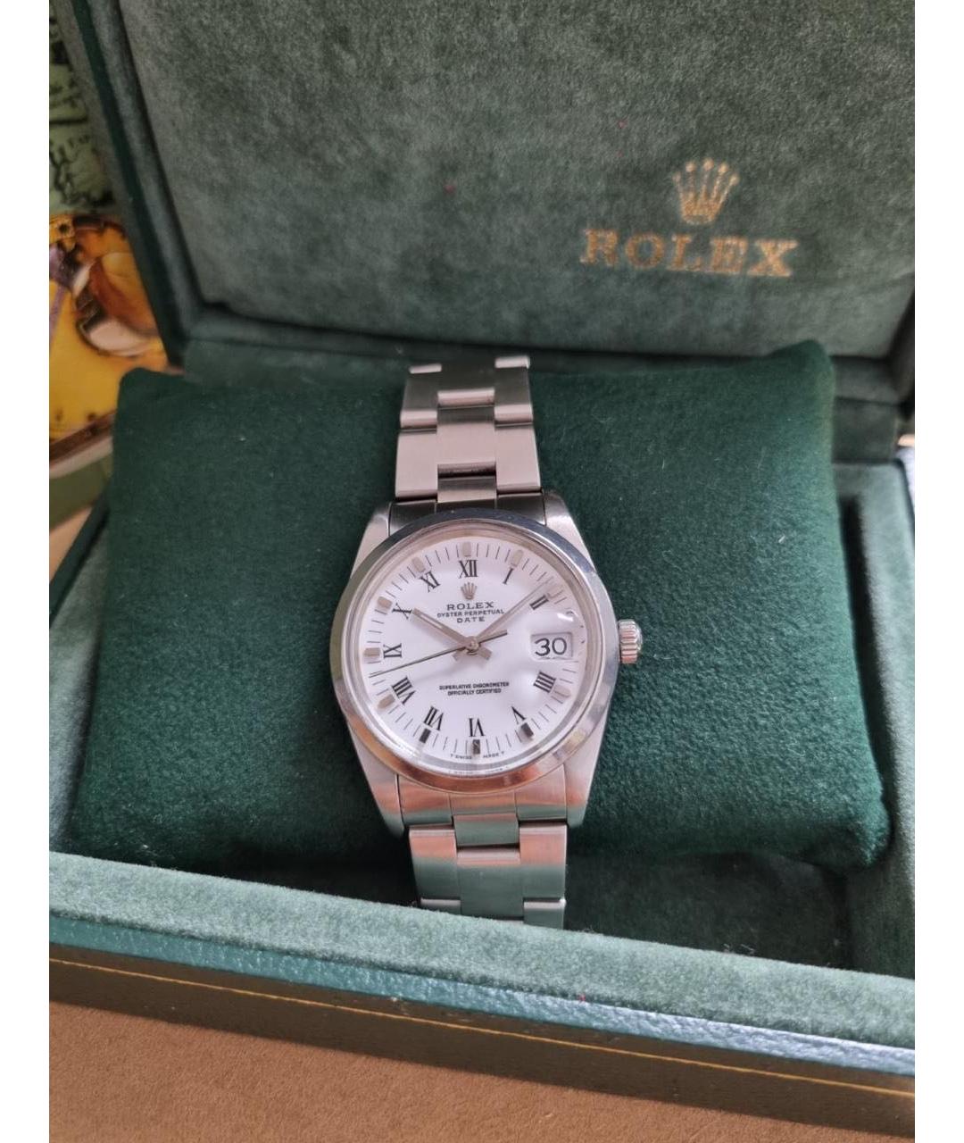 ROLEX Серые стальные часы, фото 4