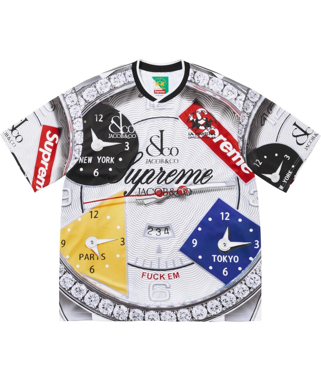 SUPREME Белая футболка, фото 1