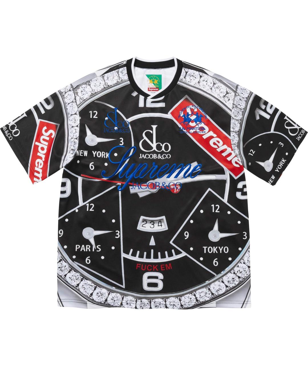 SUPREME Черная футболка, фото 1