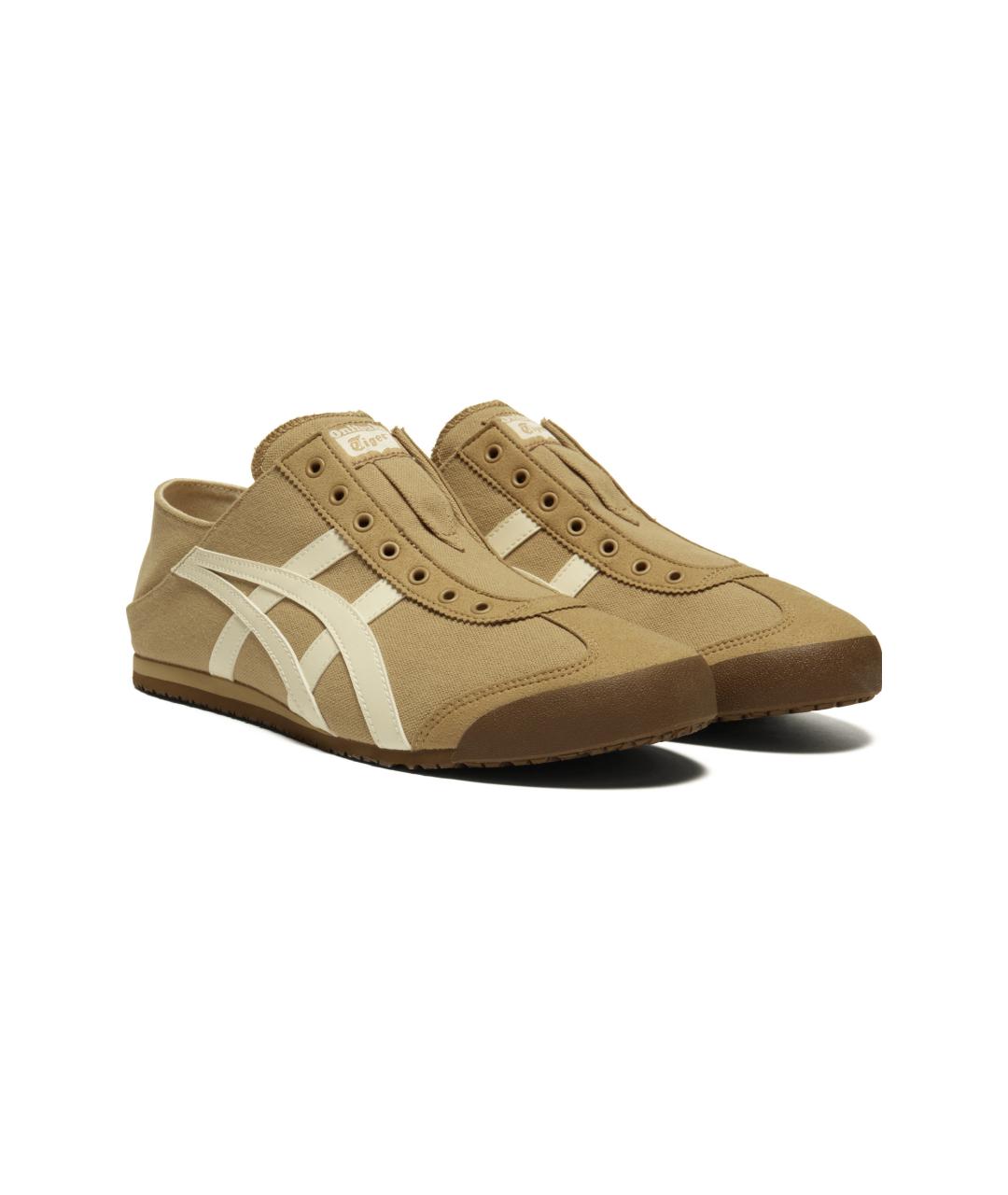 ONITSUKA TIGER Бежевые текстильные кеды, фото 3