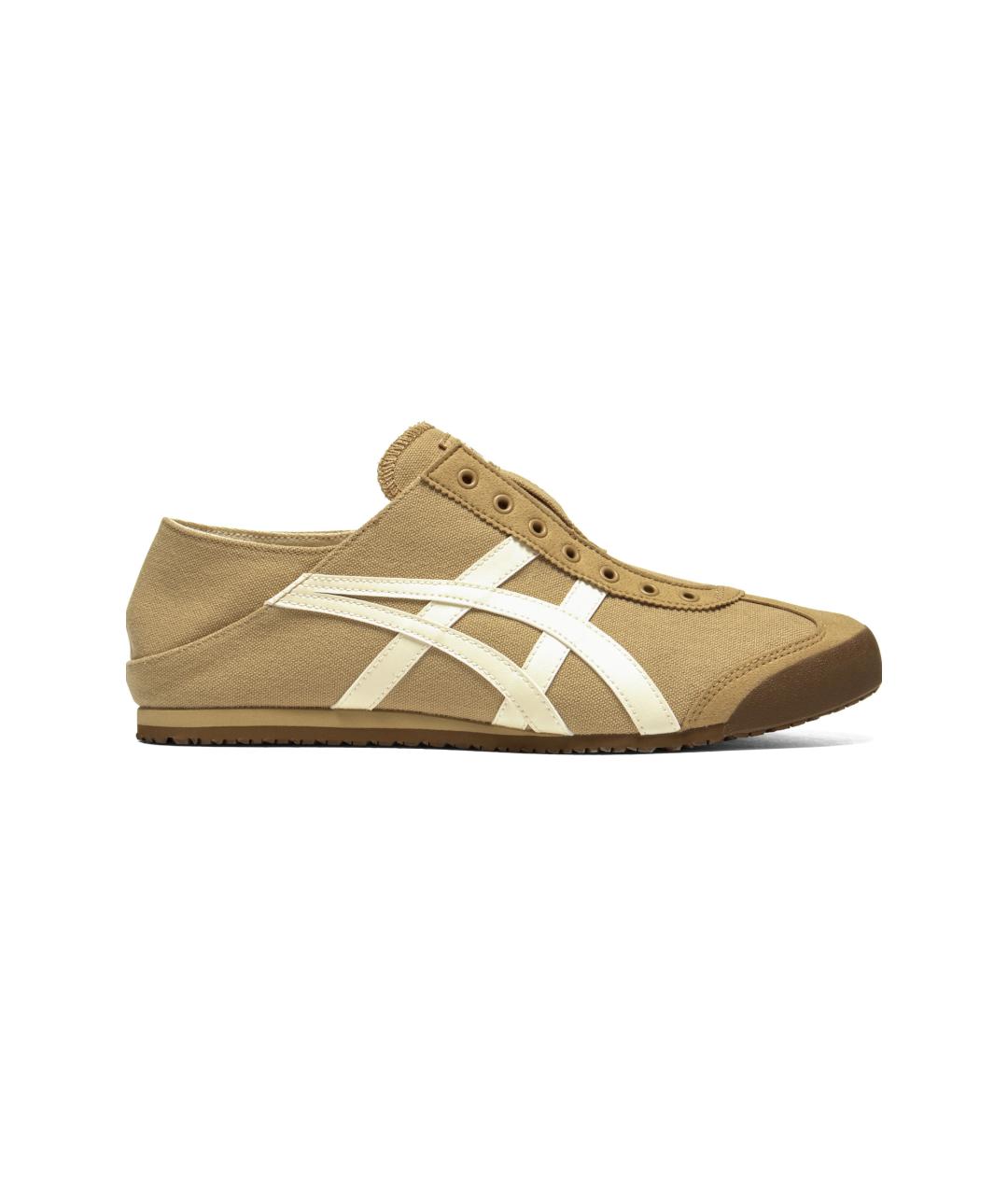 ONITSUKA TIGER Бежевые текстильные кеды, фото 2