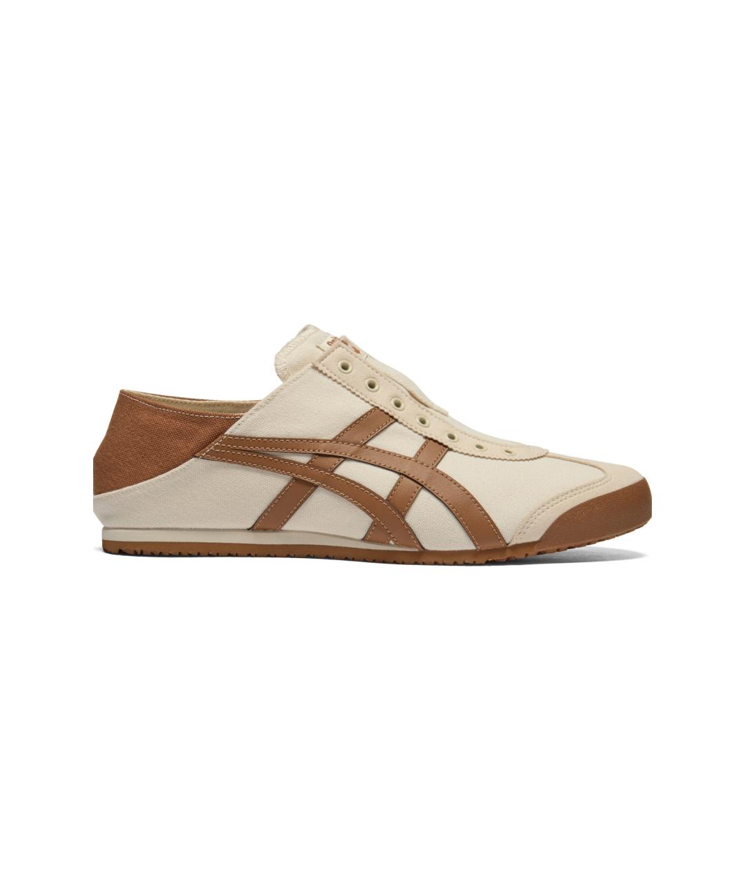 ONITSUKA TIGER Бежевые кожаные кроссовки, фото 2