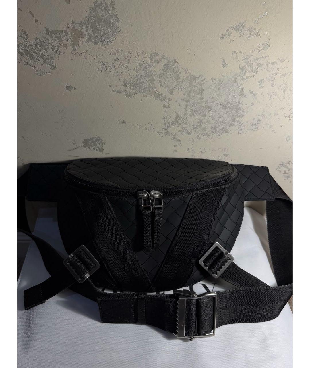 BOTTEGA VENETA Черная поясная сумка, фото 9