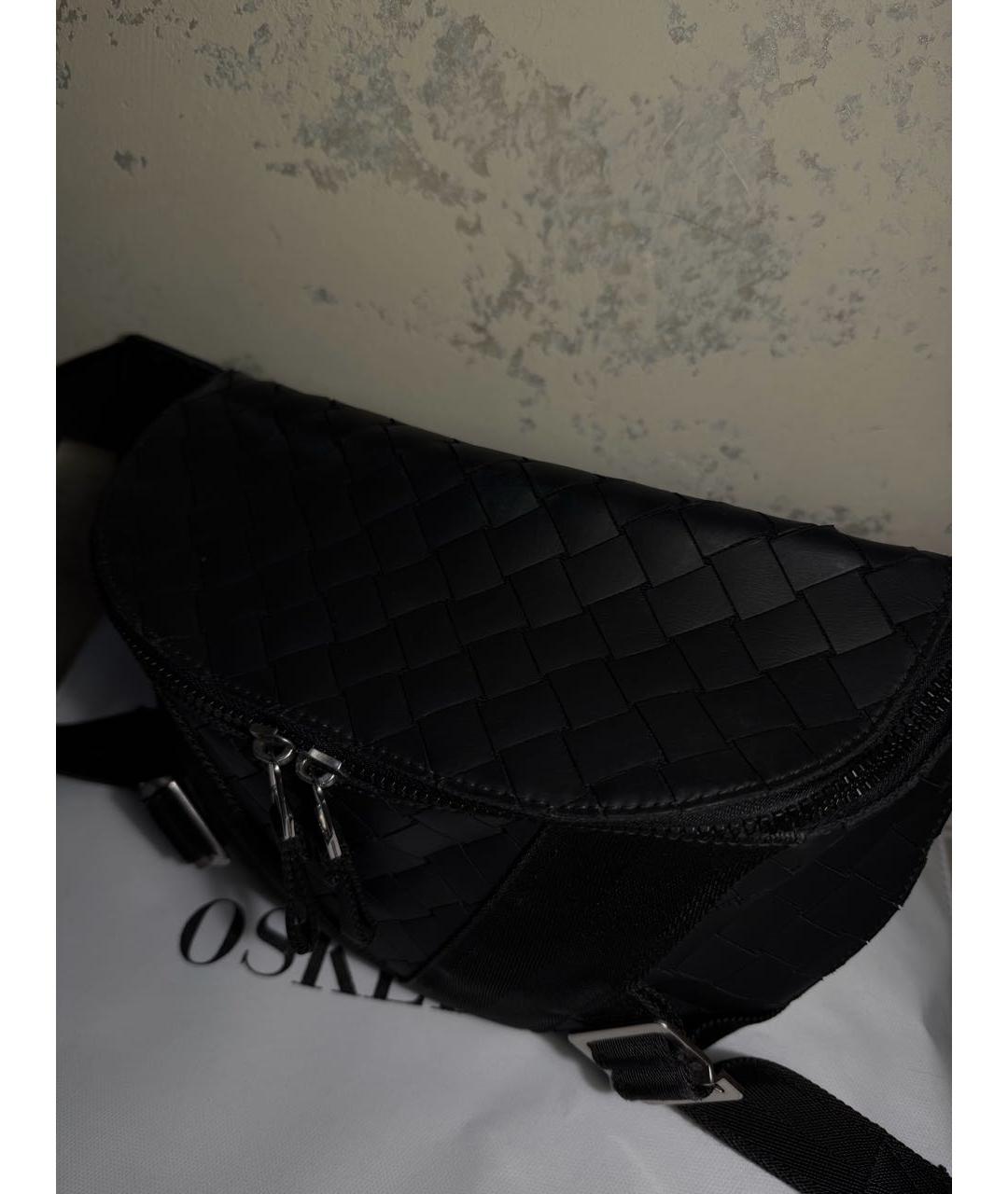 BOTTEGA VENETA Черная поясная сумка, фото 3