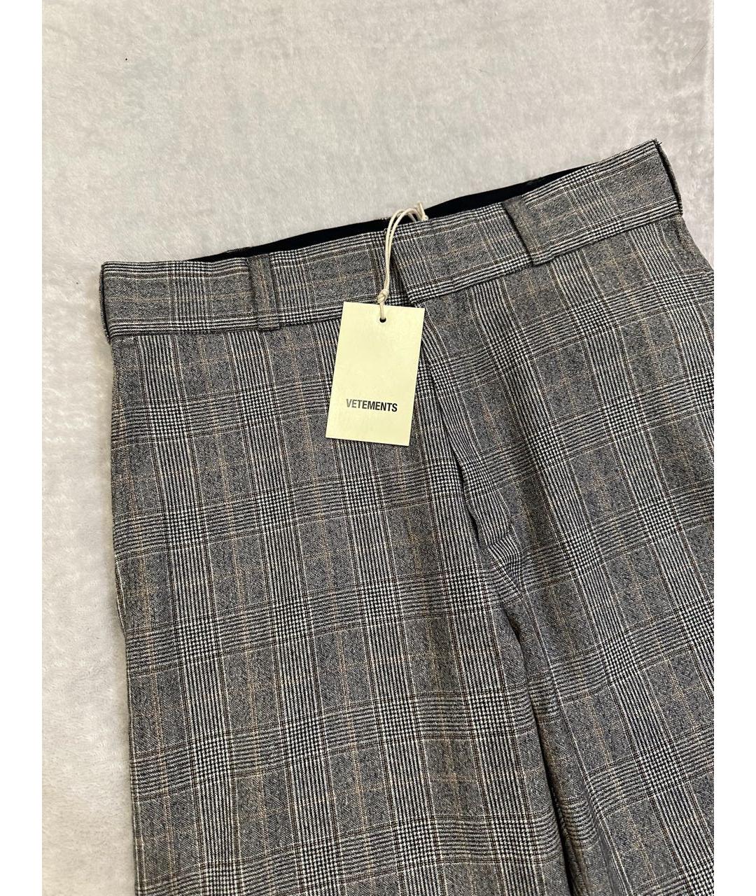VETEMENTS Шерстяные прямые брюки, фото 3