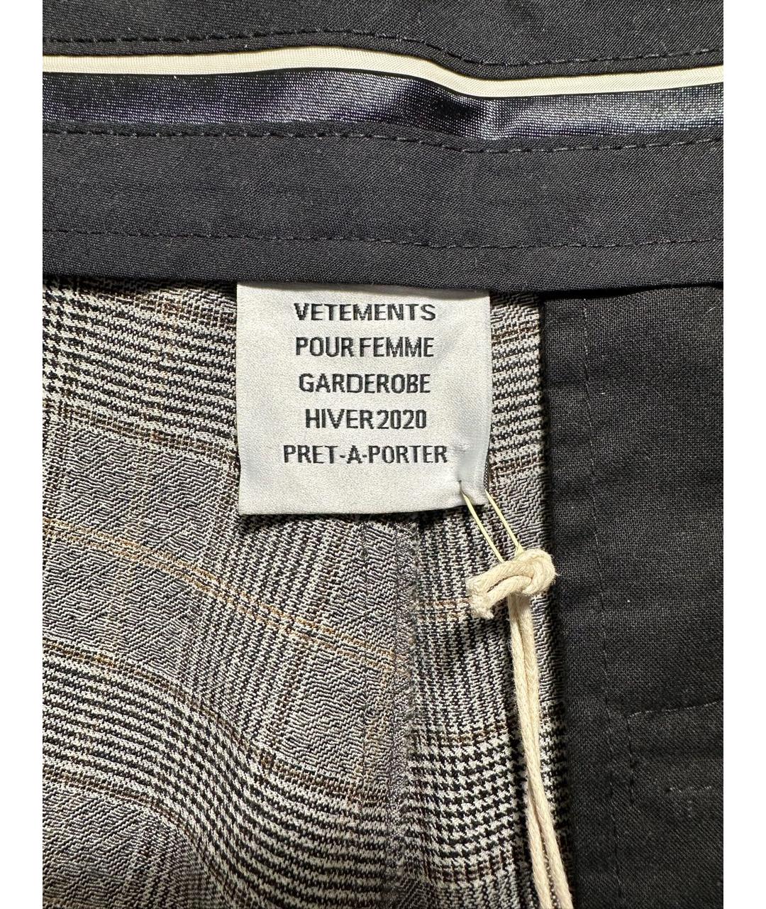 VETEMENTS Шерстяные прямые брюки, фото 6