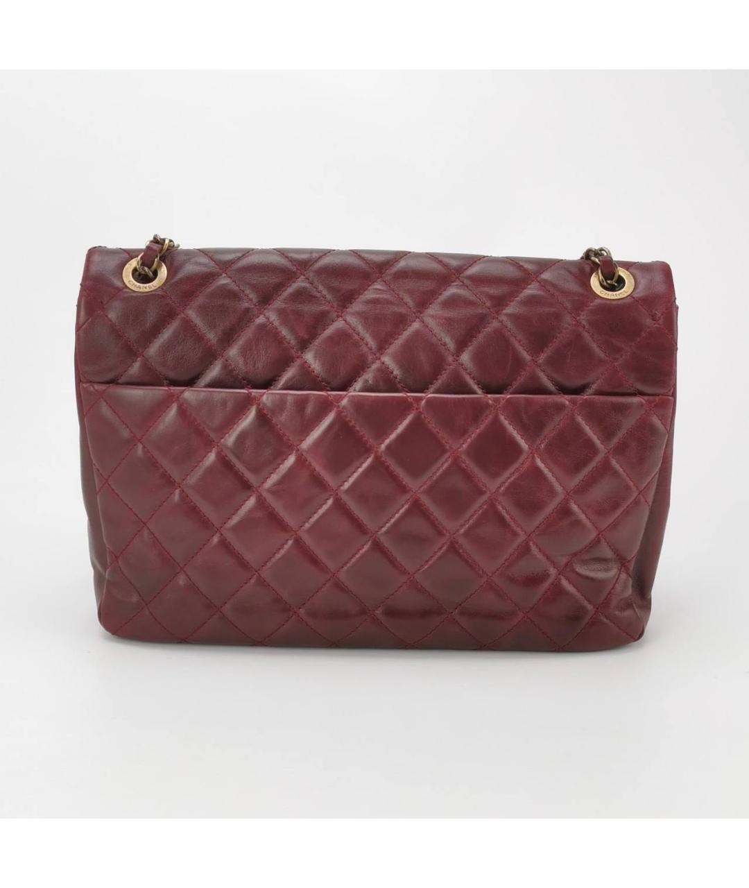 CHANEL Бордовая сумка через плечо из экзотической кожи, фото 3