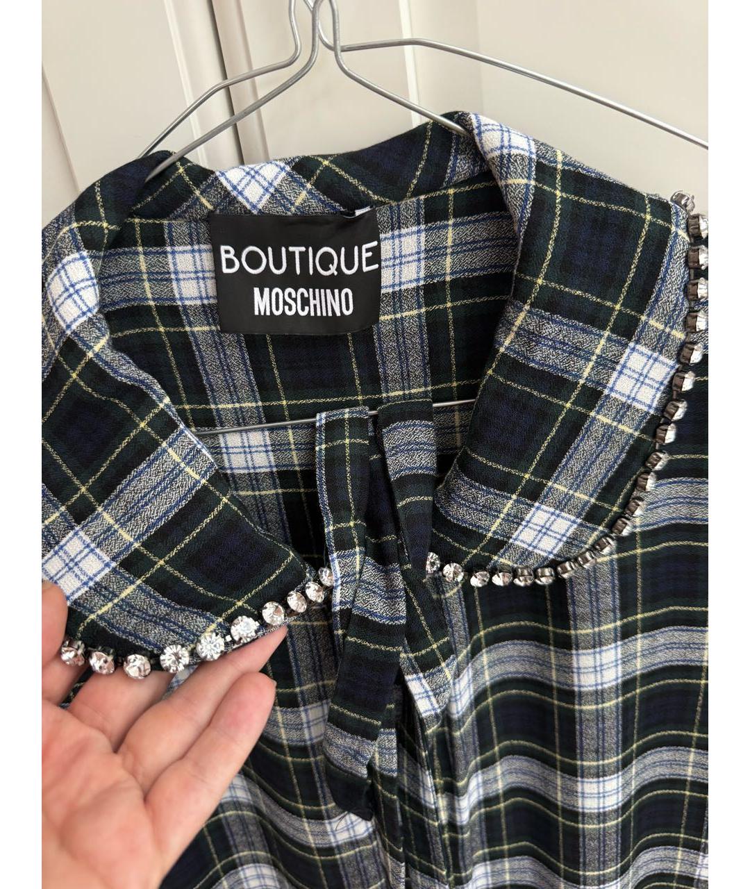 BOUTIQUE MOSCHINO Мульти вискозное повседневное платье, фото 8