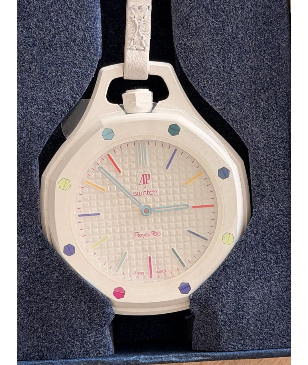 Swatch Белые стальные часы, фото 5