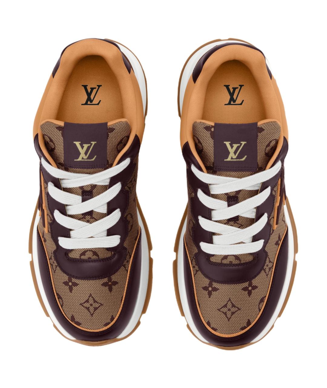 LOUIS VUITTON Коричневые низкие кроссовки / кеды, фото 4