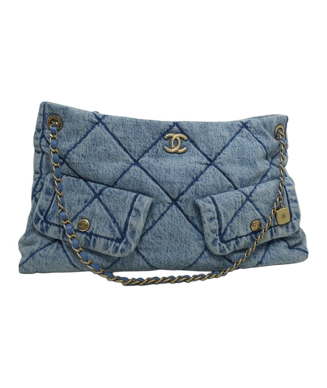 CHANEL Синяя сумка через плечо, фото 1