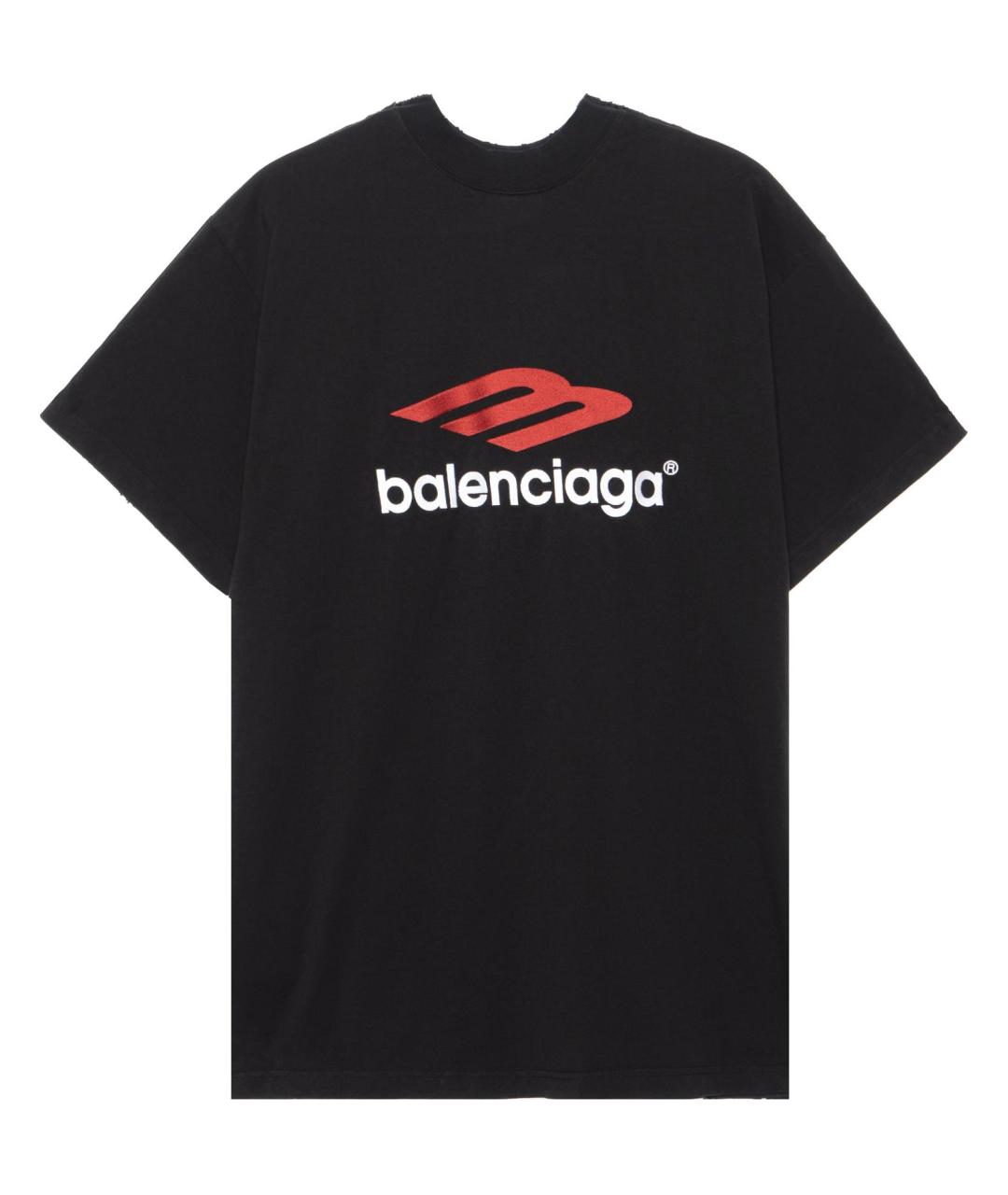 BALENCIAGA Черная футболка, фото 1