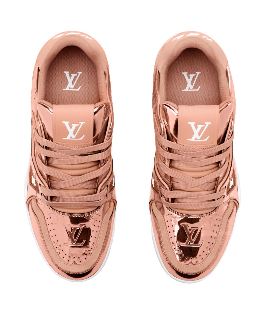 LOUIS VUITTON Розовые кроссовки, фото 3
