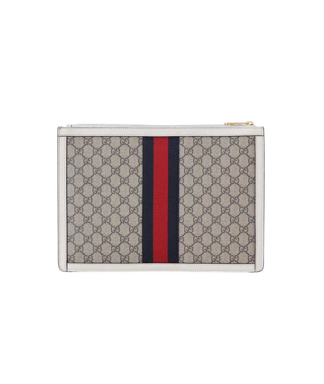 GUCCI Бежевая кожаная папка для документов, фото 3