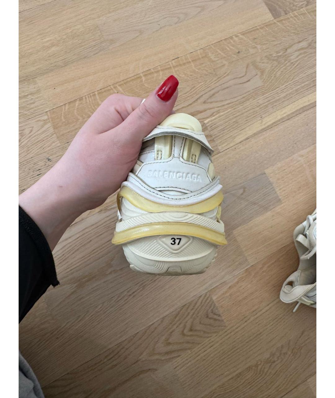 BALENCIAGA Белые кроссовки, фото 4