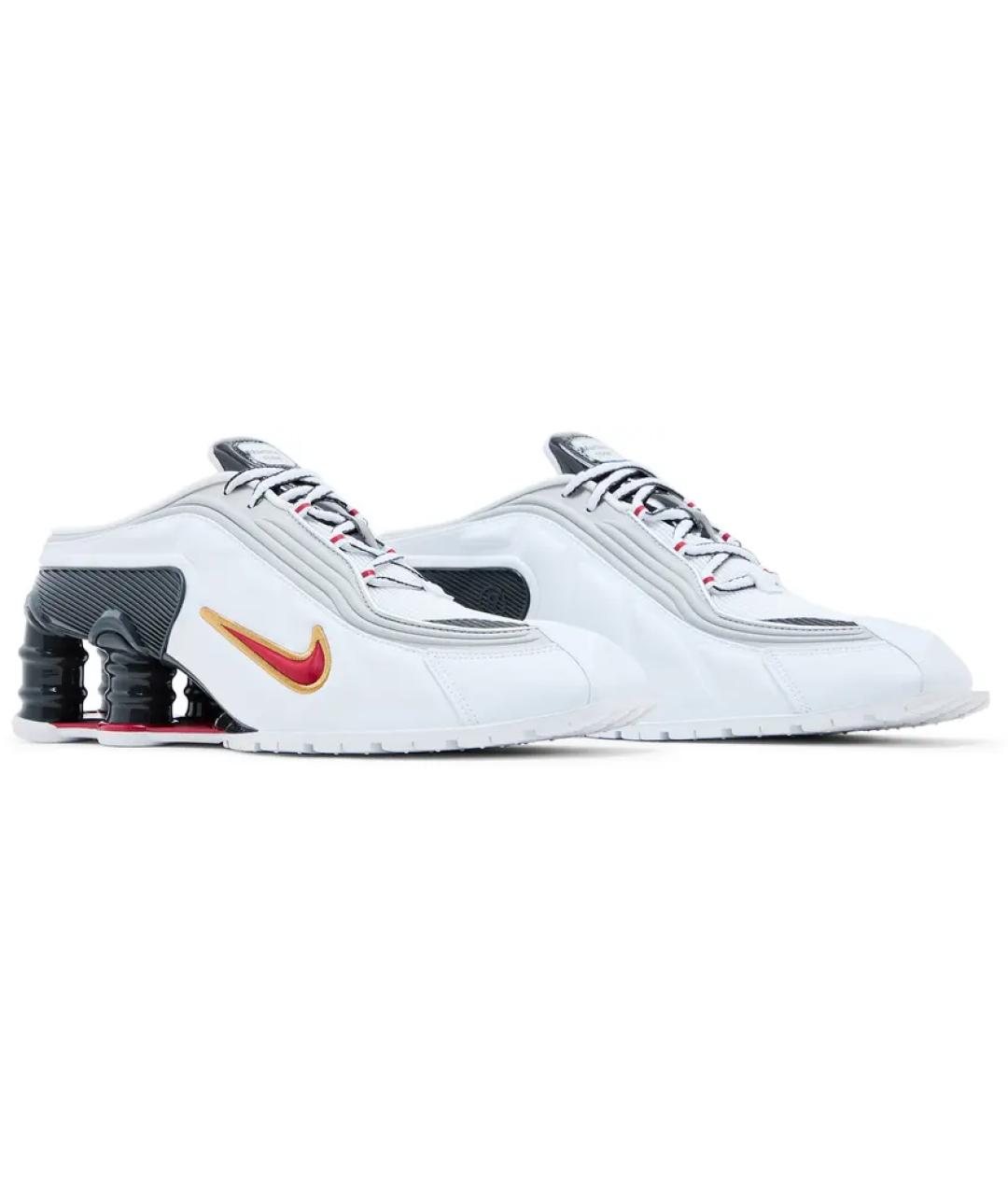 NIKE Белые кожаные кроссовки, фото 5